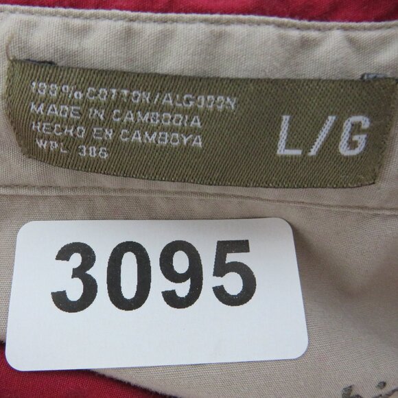 Haggar* Men's Long Sleeve Button Down Curved Hem Single Pocket Shirt~ Size Large - Picture 4 of 10